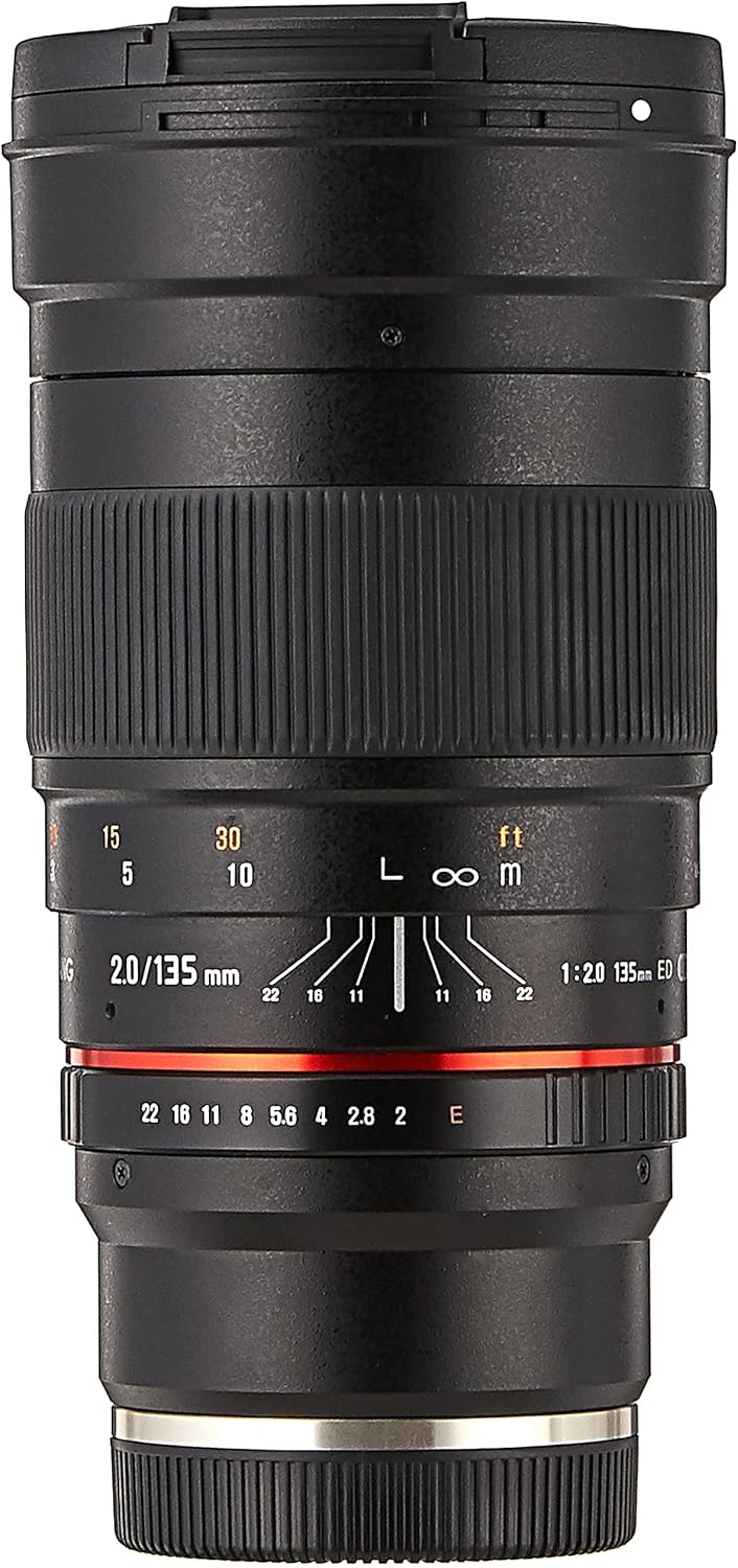 Samyang 135 mm f/2.0 ED UMC Teleobjektiv für Sony E-Mount Wechselobjektivkameras, Sony E