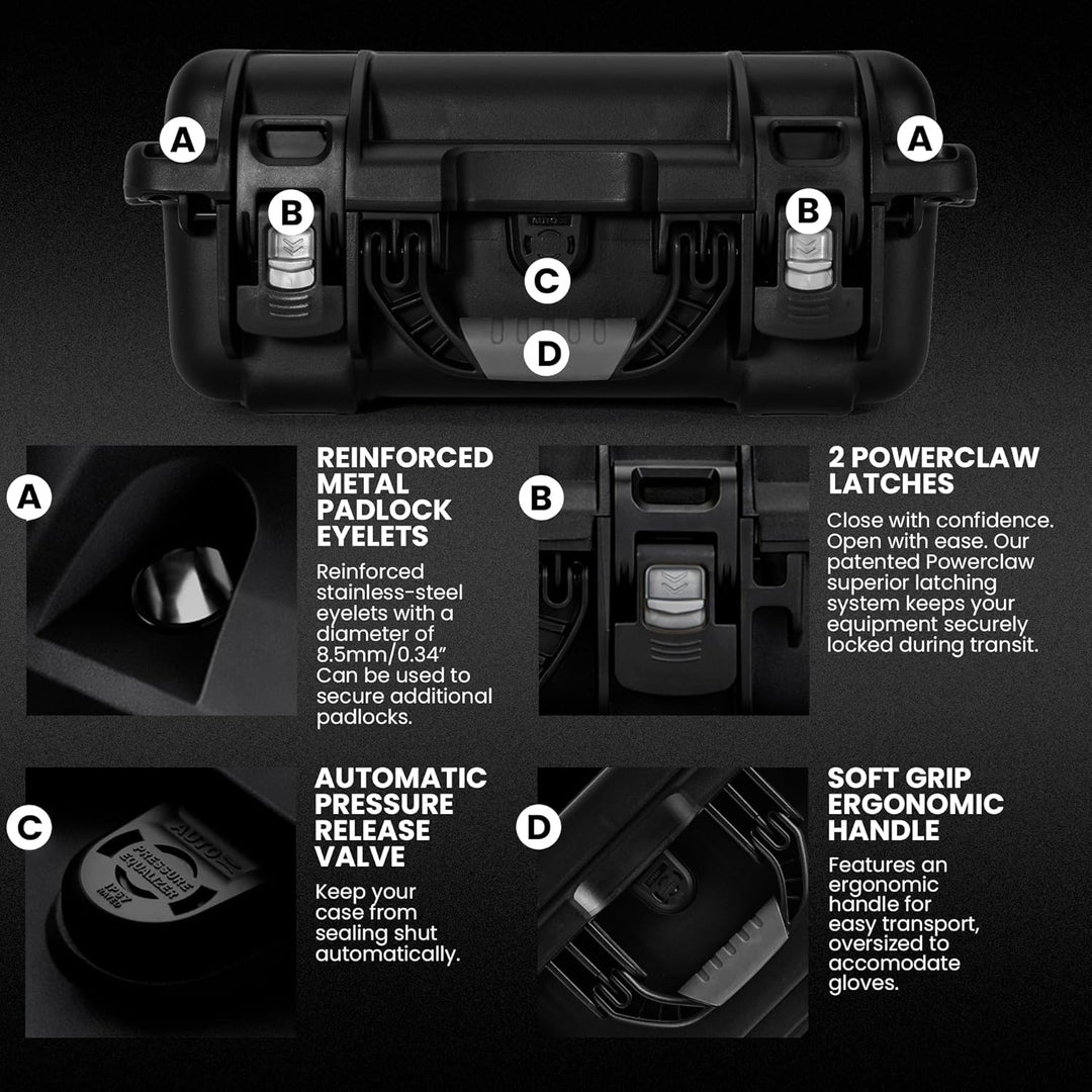 Nanuk 915 Wasserdichter Hartschalenkoffer leer - Schwarz Schwarz leer, Schwarz leer