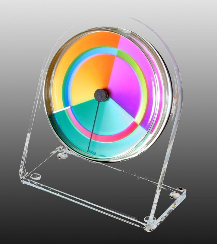 GmbH Petriplex Circle, Acryl Tisch- und Regal Uhr (Buffetuhr)
