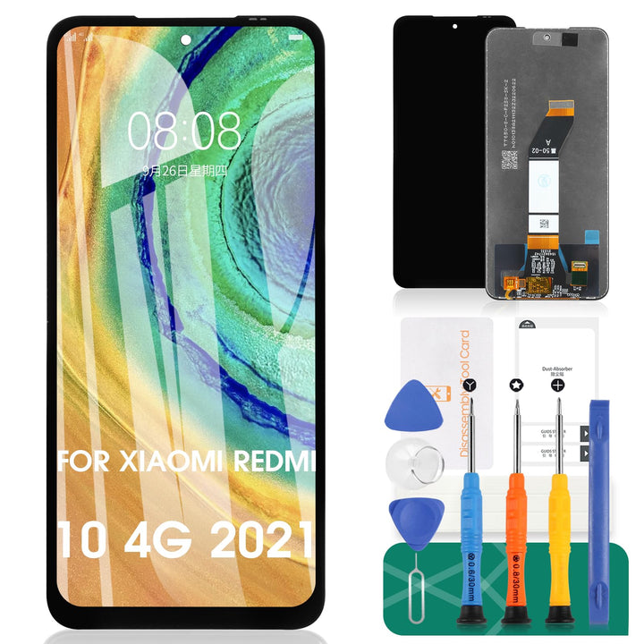 SRJTEK Für Xiaomi Redmi 10 4G 2021 Bildschirm-Ersatz für Xiaomi Redmi 10 Prime LCD-Display für Xiaom