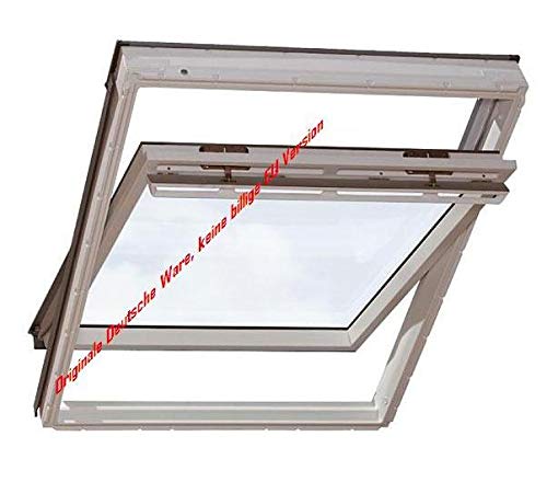 Velux Dachfenster GGU Schwingfenster 55x118cm CK06 0070 Thermo Kunststoff mit Ziegeleindeckrahmen ED