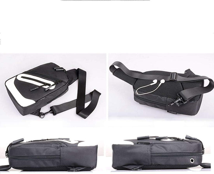Backpack Waist Shoulder Bag Nylon for Sony Xperia XZ1-Compact - Black