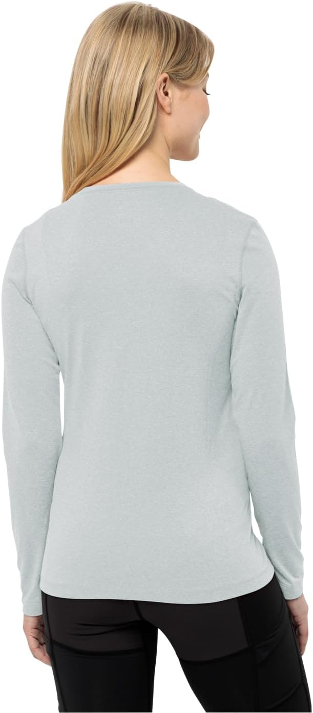 Jack Wolfskin Damen Sky Thermal L/S W Wander-Shirt M Cool Grey, M Cool Grey