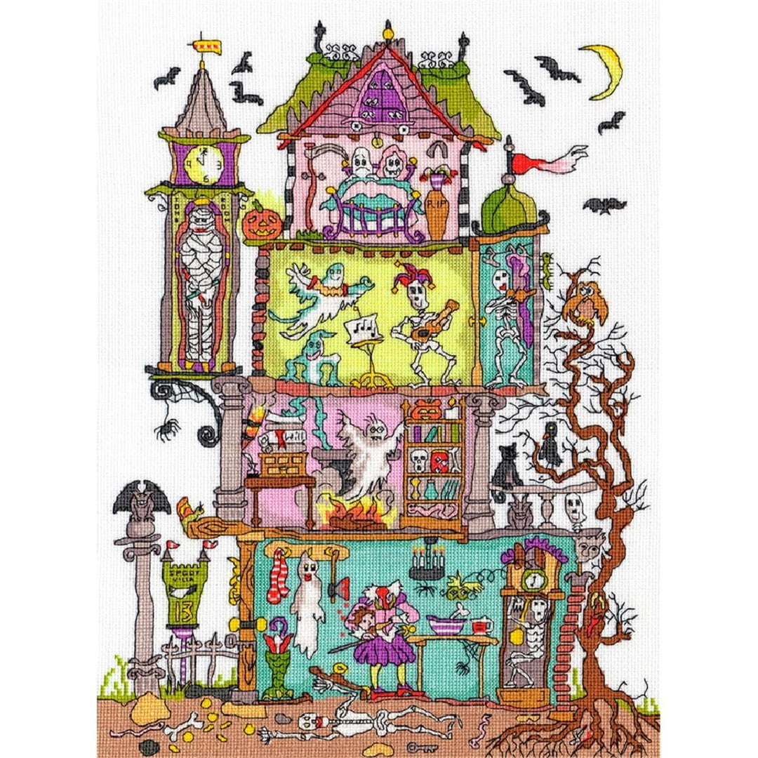 Bothy Threads Kreuzstich-Set Haus der Geister, 26x35cm, XCT25, Zählmuster