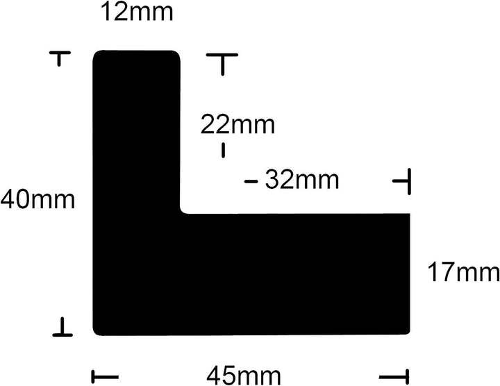 rahmengalerie24 Schattenfugenrahmen 50x90 cm Stahl für Leinwand Bilderrahmen Keilrahmen für Leinwänd