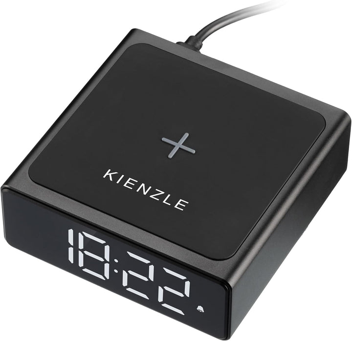 Kienzle Digitaler Wecker mit 10 W Ladepad und Zwei Weckzeiten