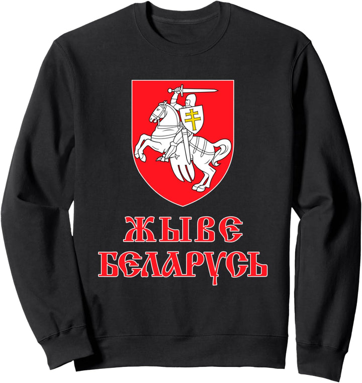 Pagonya Gerb Free Belarus Support Belarusische Flagge Sweatshirt