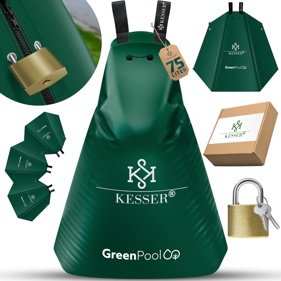 KESSER® Baum-Bewässerungssack 1er Set 75L Wassersack, Baumbewässerungsbeutel, PVC-Tasche langlebig &amp;
