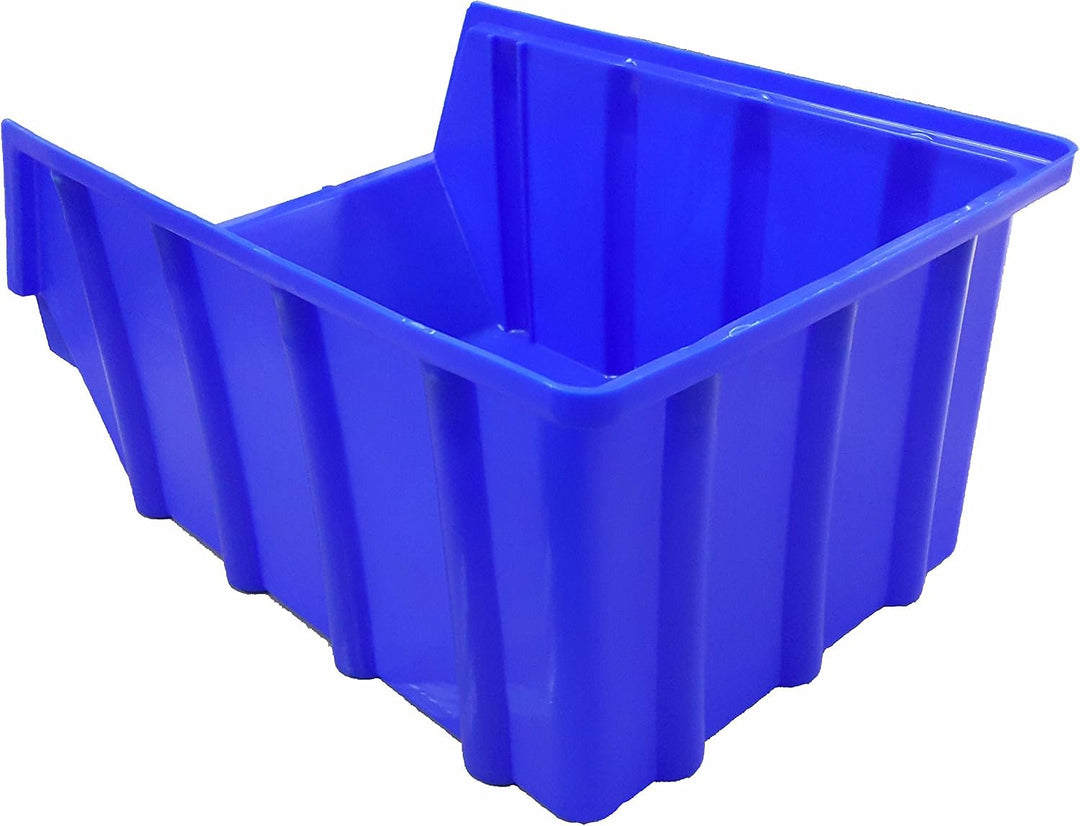 15 Stück Stapelboxen blau Gr.4 (222 x 340 x 157 mm) Kunststoff PP Sichtlagerkästen Stapelkästen ohne