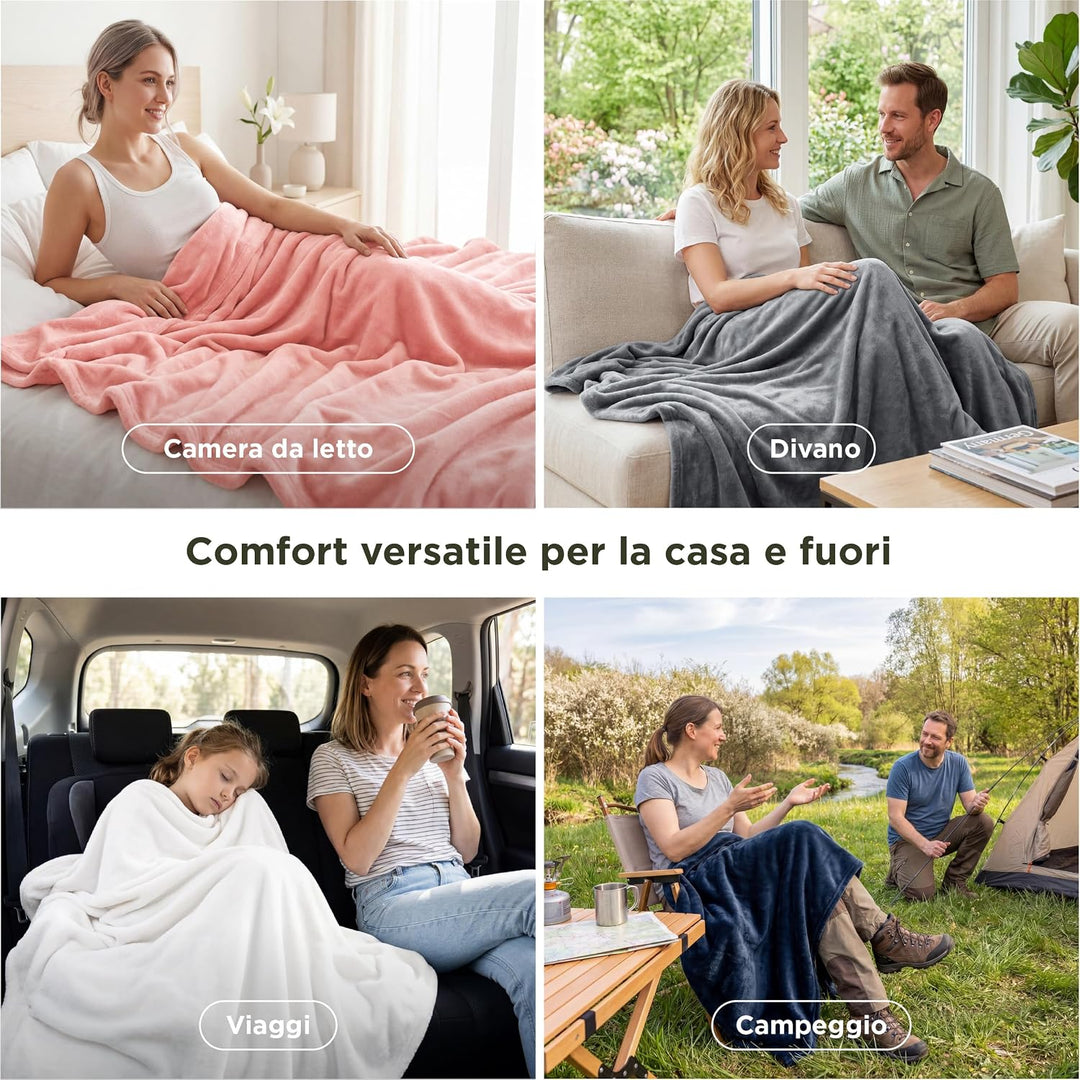 BEDSURE Kuscheldecke Flauschig Decke Fleecedecke - Wohndecke Warm Winter Weich, Sofadecke XXL, Gesch