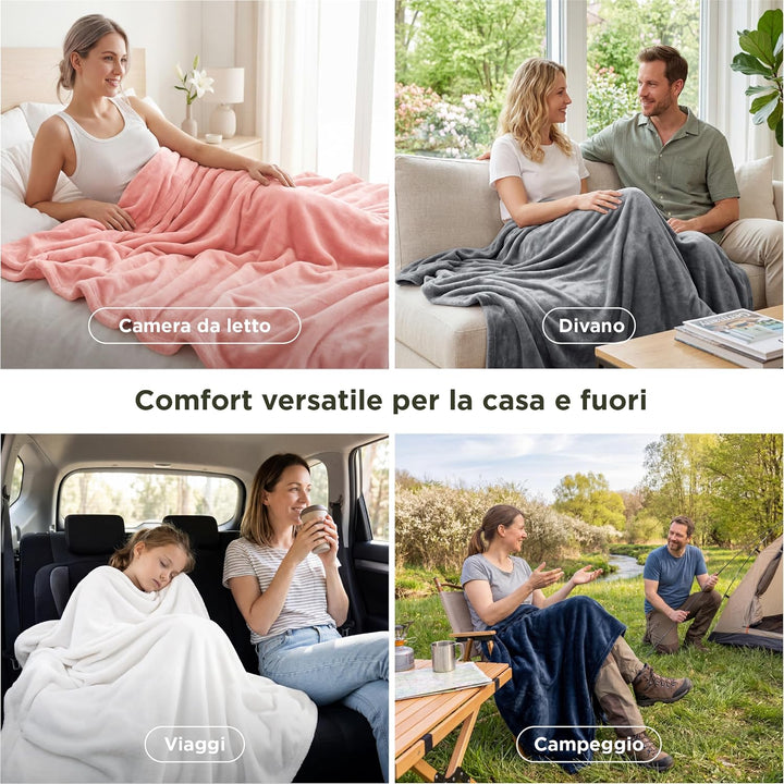 BEDSURE Kuscheldecke Flauschig Decke Fleecedecke - Wohndecke Warm Winter Weich, Sofadecke XXL, Gesch