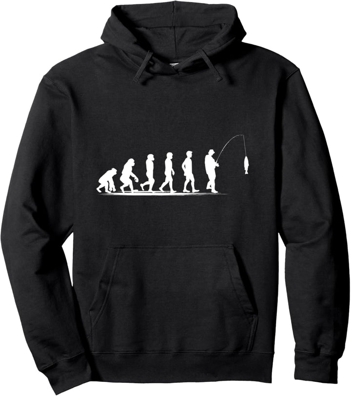 Fishing Evoltution Cool Angler Jungs Carp Spruch Angeln Pullover Hoodie