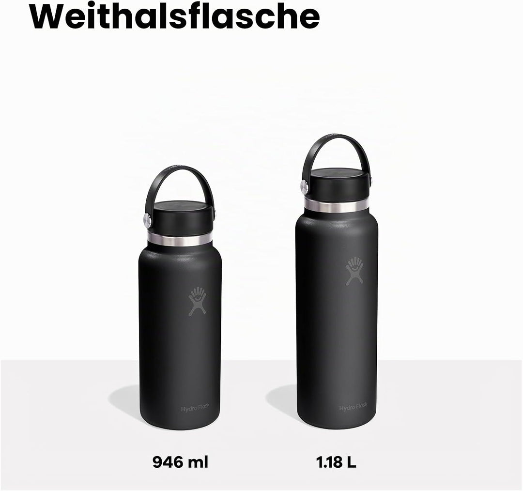 Hydro Flask – Wide Flex Cap 1,182 ml (40 oz) Bottle 1183 ml Harbor Blue, 1183 ml Harbor Blue
