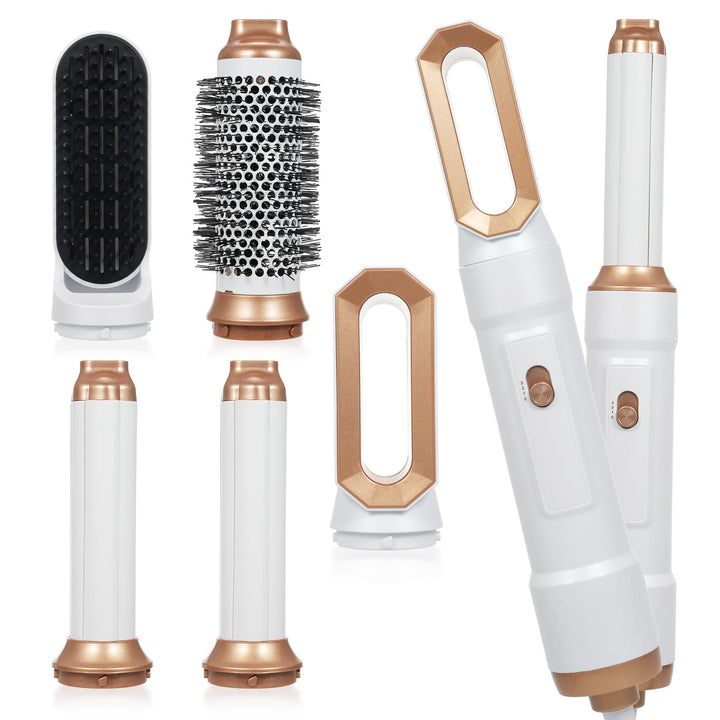 Airstyler Set, 5 in 1 Warmluftbürste Set Stylingbürsten mit Haartrockner Rundbürstenföhn Airflow Mul