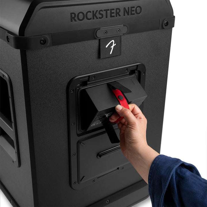 Teufel x Fender ROCKSTER NEO - Tragbarer Bluetooth Lautsprecher Black &amp; Steel, Black &amp; Steel