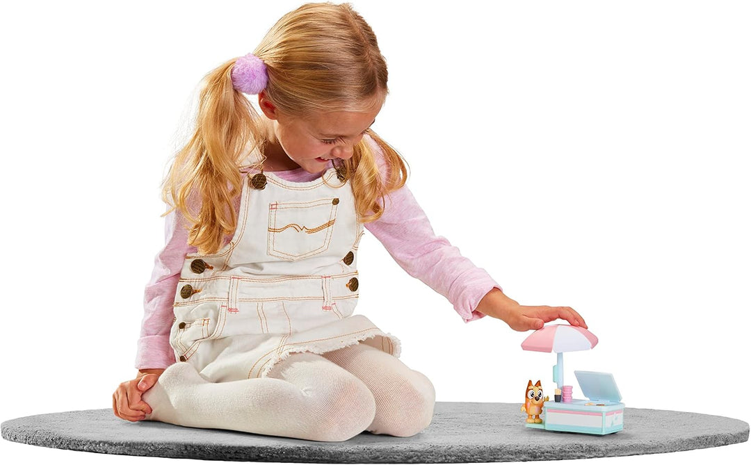 Bluey 90122 Ice Cream Cart Set, Black, Schwarzes