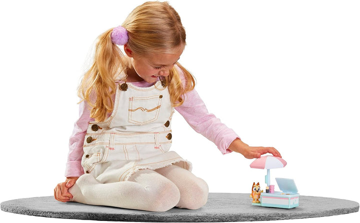 Bluey 90122 Ice Cream Cart Set, Black, Schwarzes