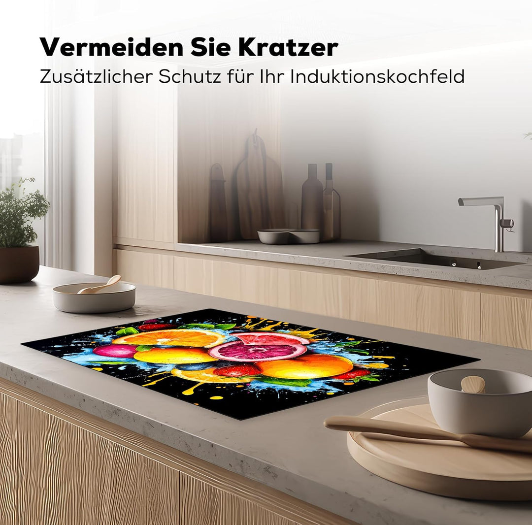 Herdabdeckplatte 80x52 cm Einteilig Abdeckplatten Cerankochfeld Abdeckung Ceranfeld Herdplattenabdec