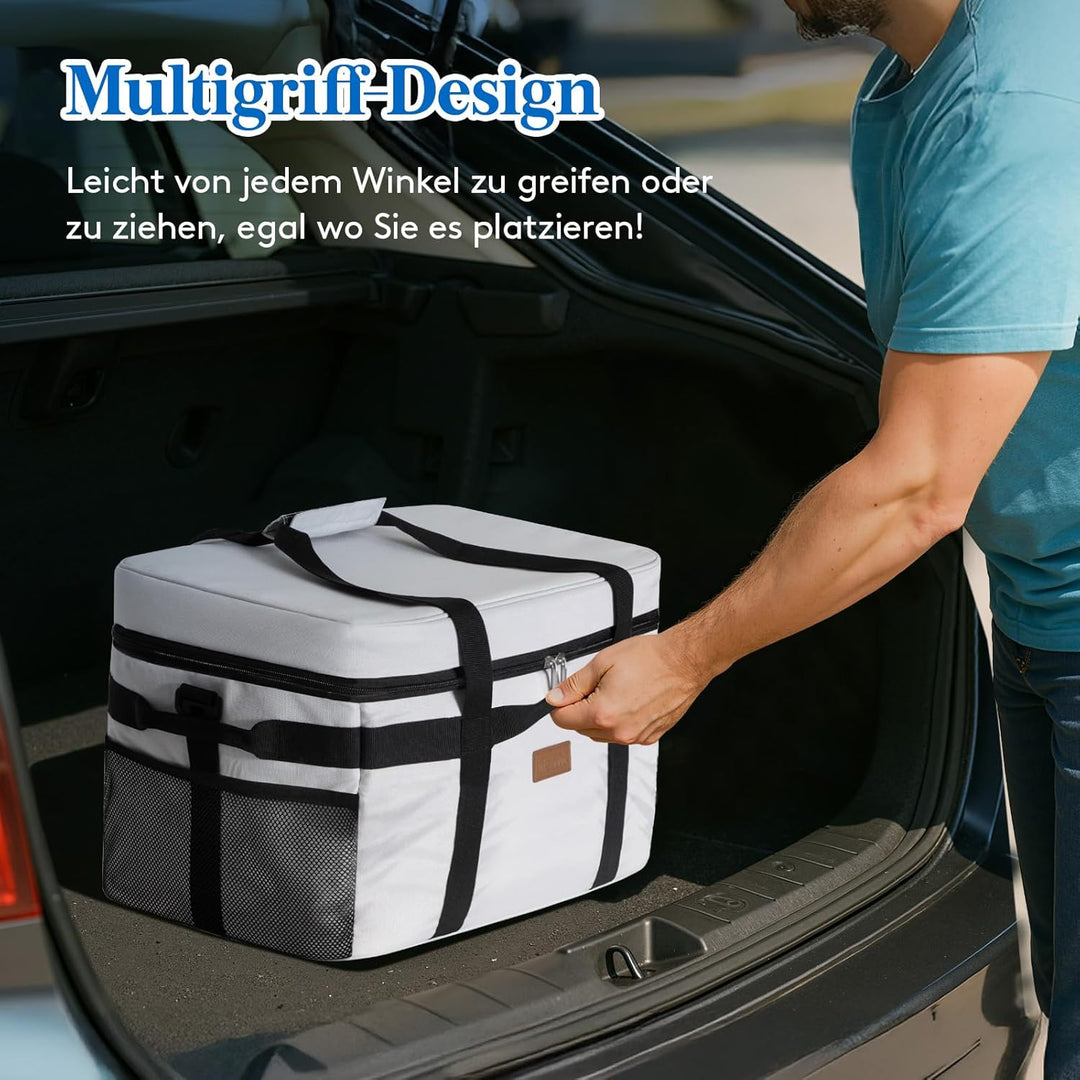 Lifewit Kühltasche 30L 50 Dosen, Faltbar Picknicktasche für Essen &amp; Getränke, Kühlbox Tragbare Eista
