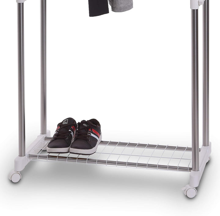 Hyfive Doppelkleider Kleiderstange ausziehbare Garderobe verstellbar