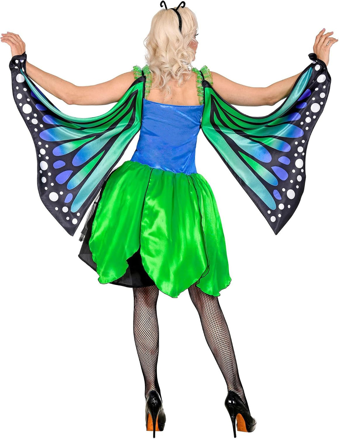 W WIDMANN MILANO Party Fashion - Kostüm Schmetterling, Kleid mit Tutu, Flügel, Tierkostüm, Faschings