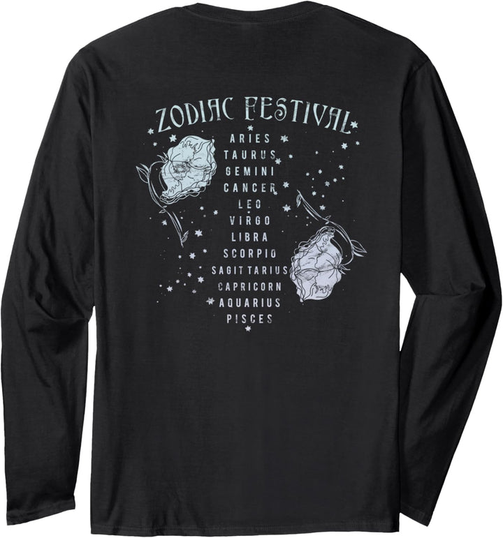 Zodiac Festival Moon &amp; Roses Langarmshirt