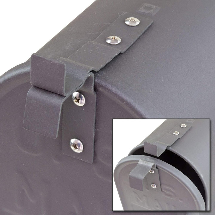 DEMA American Mailbox aus Stahl, Anthrazit