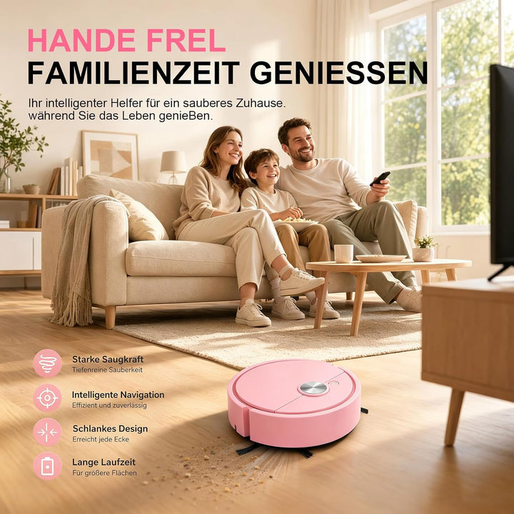 Yizemay Mini Saugroboter, Kleiner Automatischer Staubsaugerrobote, C