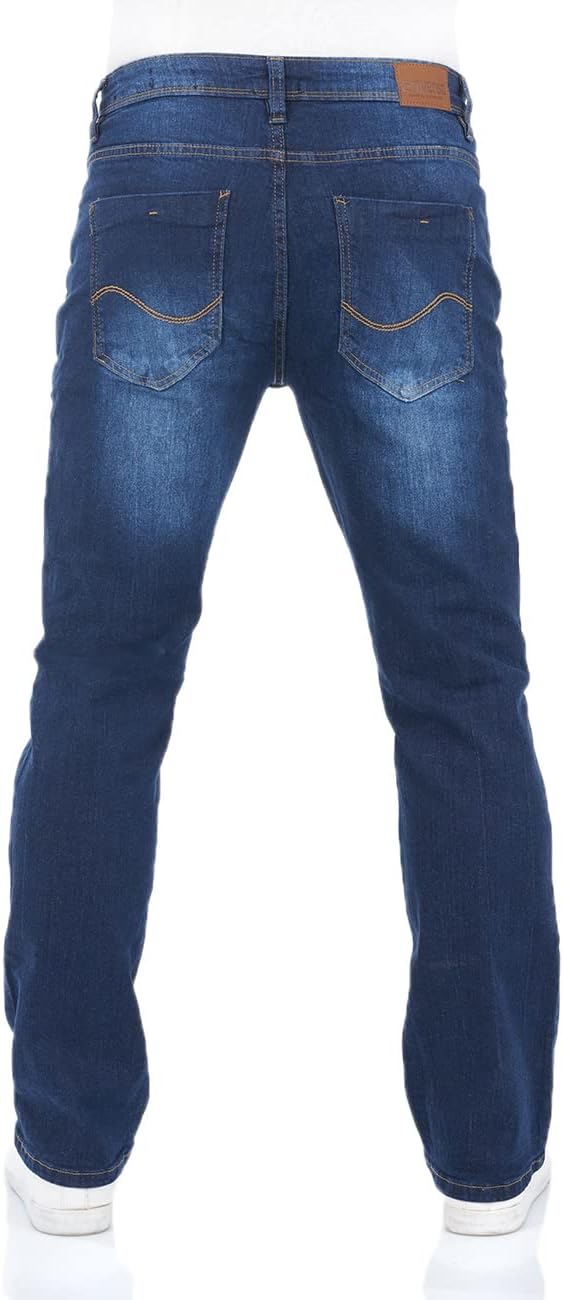 riverso Herren Jeans Hose RIVFalko Bootcut Jeanshose Basic Baumwolle Denim Stretch Schwarz Blau Grau