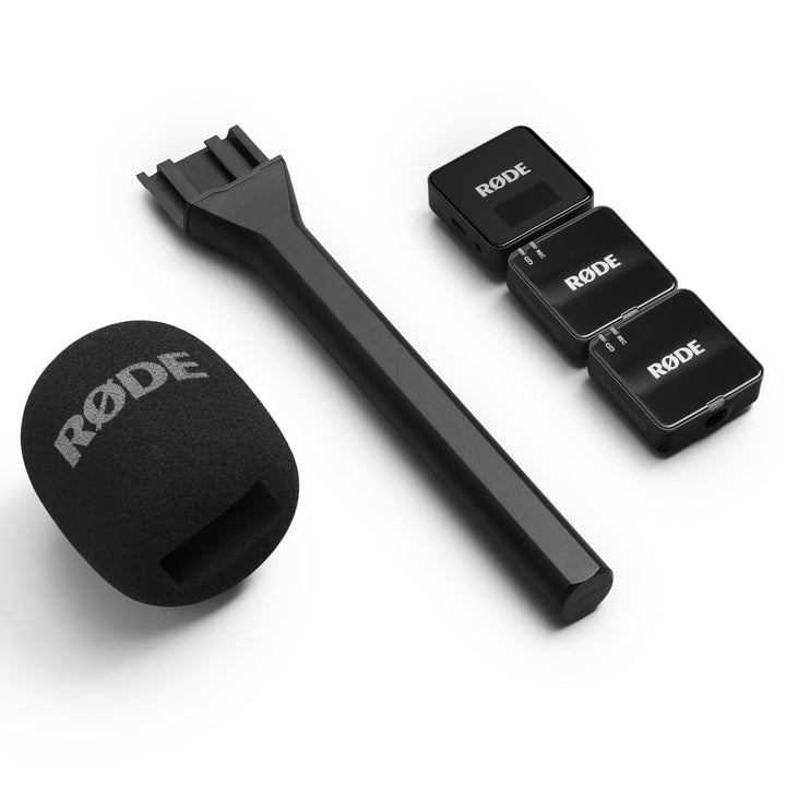 Rode Wireless GO Generation 3 Drahtloses 2-Kanal Mikrofon-Funksystem mit Interview GO Handadapter un
