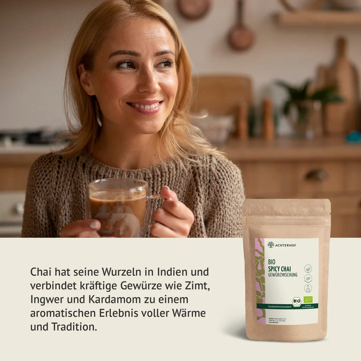 Chai Spicy Gewürzmischung 250g | zuckerfrei | authentische Spicy Chai Latte Mischung | nur Bio-Gewür