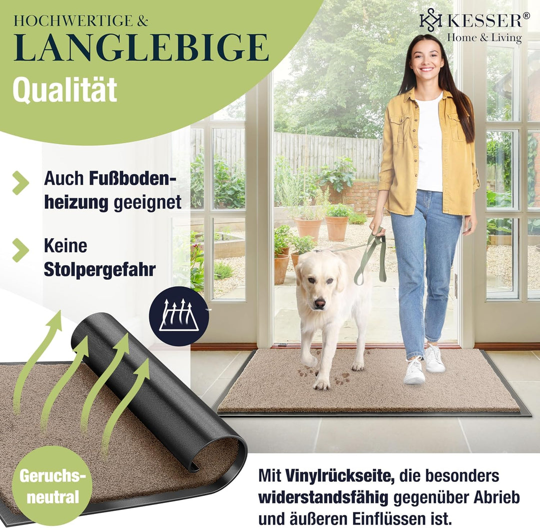 KESSER Schmutzfangmatte, Profi Fussmatte in vielen Grössen, Türmatte, Teppich, Fussabtreter &amp; Fussab