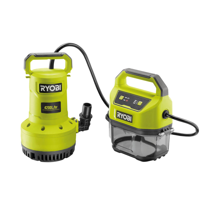 Ryobi RY18SPA-0 18 V ONE+ schnurlose Tauchpumpe (Bare Tool) Grün