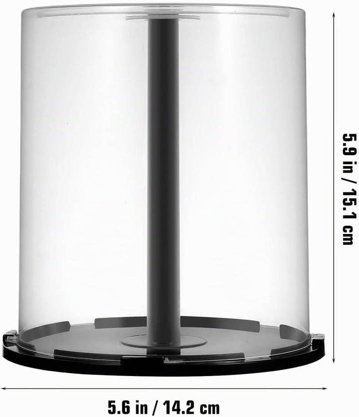 Zerodeko Cd-Aufbewahrungseimer 2Er-Set Transparenter Dvd-Halter Mit Staubschutz Kompakter Plastik Cd