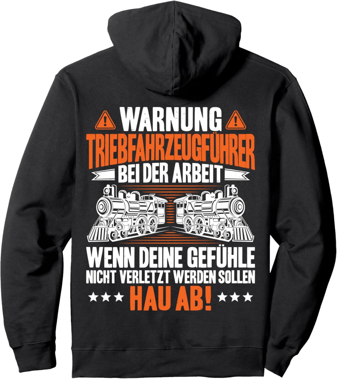 Lokführer Bei Der Arbeit Lokomotivführer Triebfahrzeugführer Pullover Hoodie