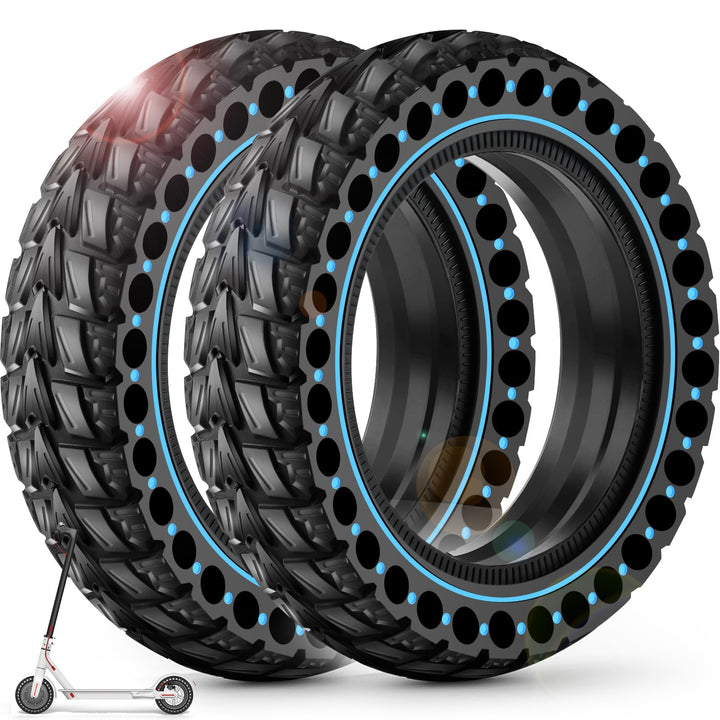 BANGTING 2PCS 50/75-6.1 E Scooter Solid Reifen, 8.5x2 zoll Vollgummireifen, 8 1/2 x2 Ersatzreifen fü