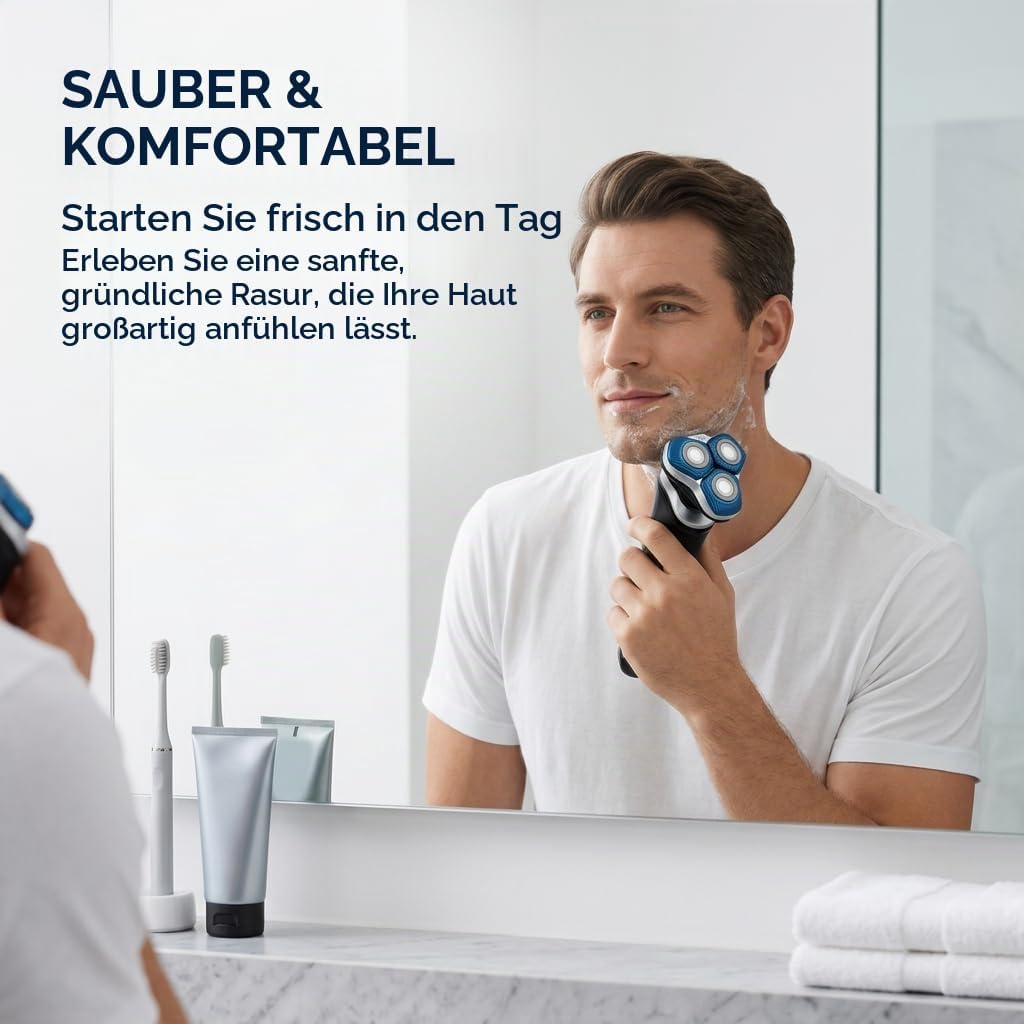 Ersatzscherkopf SH71/SH91 kompatibel mit Philips Rasierer Serie 5000 &amp; 7000