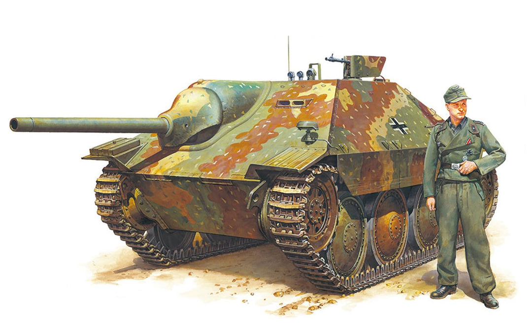 Tamiya 300035285-1:35 WWII Deutsche Jagdpanzer Hetzer, 38 ton (1)
