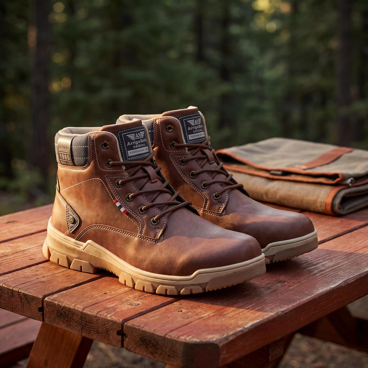 ARRIGO BELLO Winterstiefel Herren Winterschuhe Gefüttert Rutschfeste Warm Stiefel Gemütlich Trekking