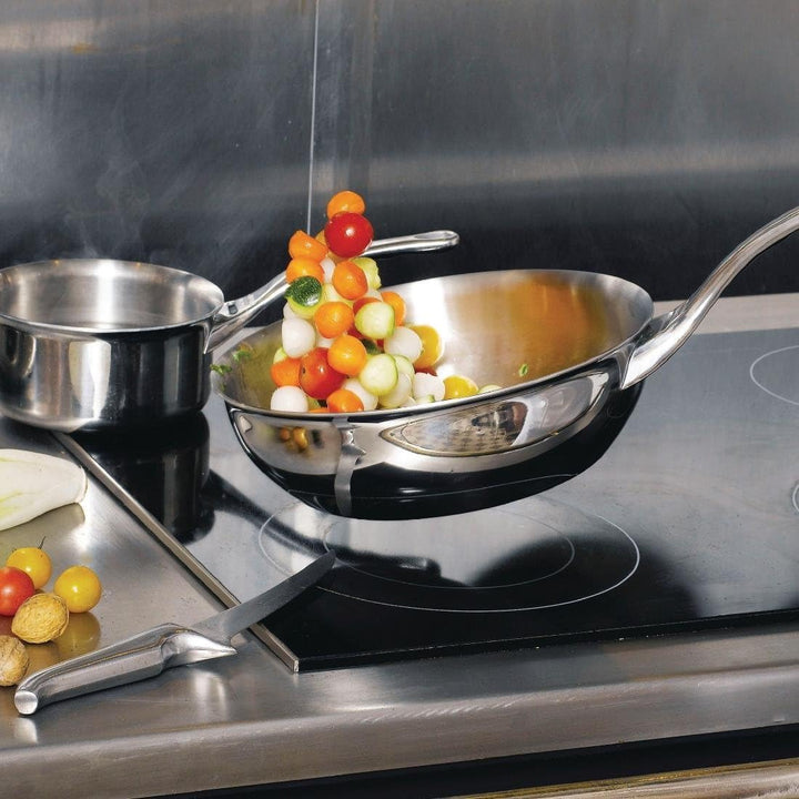 DeBuyer De Buyer Affinity Schmorpfanne, gewölbt, grau, Diamètre 24 cm, 3736.24 20.3 x 23.9 x 7.9 cm,