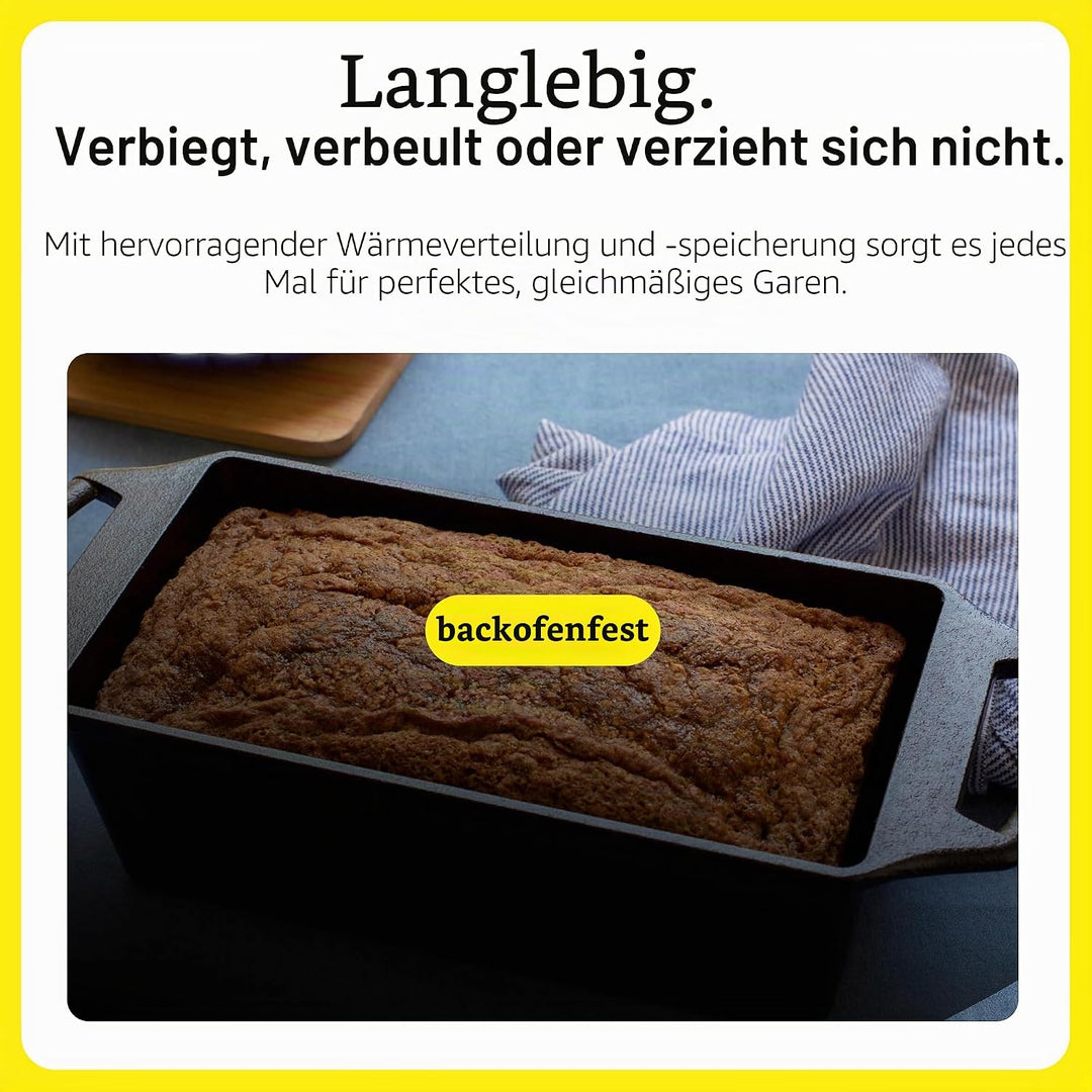 Lodge Kastenform aus Gusseisen, 21,6 x 11,4 cm, Kastenform
