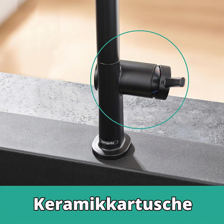 hansgrohe Talis M54 - Niederdruck Armatur Küche mit Brause ausziehbar, Küchenarmatur für Untertisch-