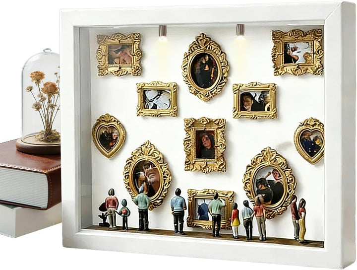 Museums-Schaukasten Bastelset | Miniatur Erinnerungsstück Aufbewahrung - Mini Museum Silhouette Box,