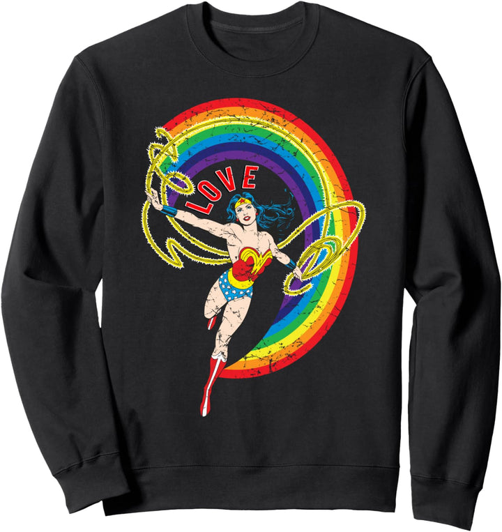 DC Wonder Woman Rainbow Love Sweatshirt