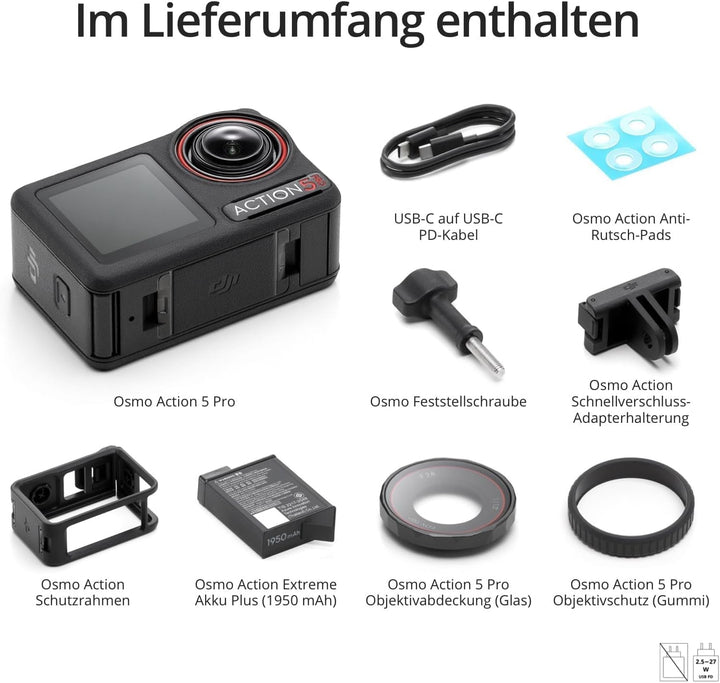 DJI Osmo Action 5 Pro Essential Combo (Schutzhülle + Kartenleser), Schutzhülle + Kartenleser