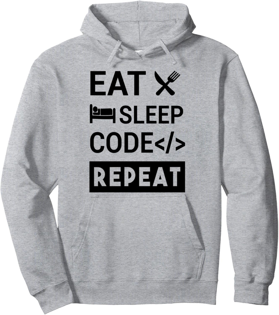 Eat Sleep Code Repeat Programmierer Pullover Hoodie