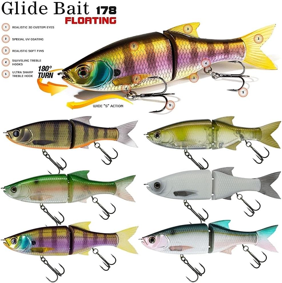 Molix Glide Bait 178 Floating col. Clear Pink Back