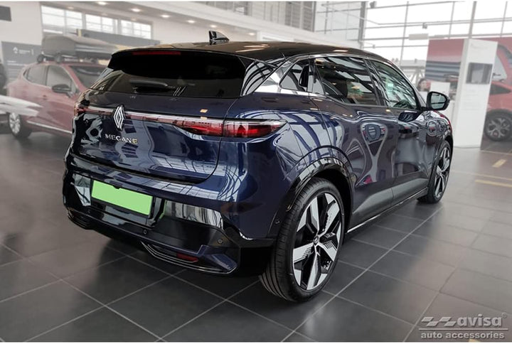 Avisa Schwarz Edelstahl Heckstossstangenschutz kompatibel mit Renault Megane E-Tech 2022- &