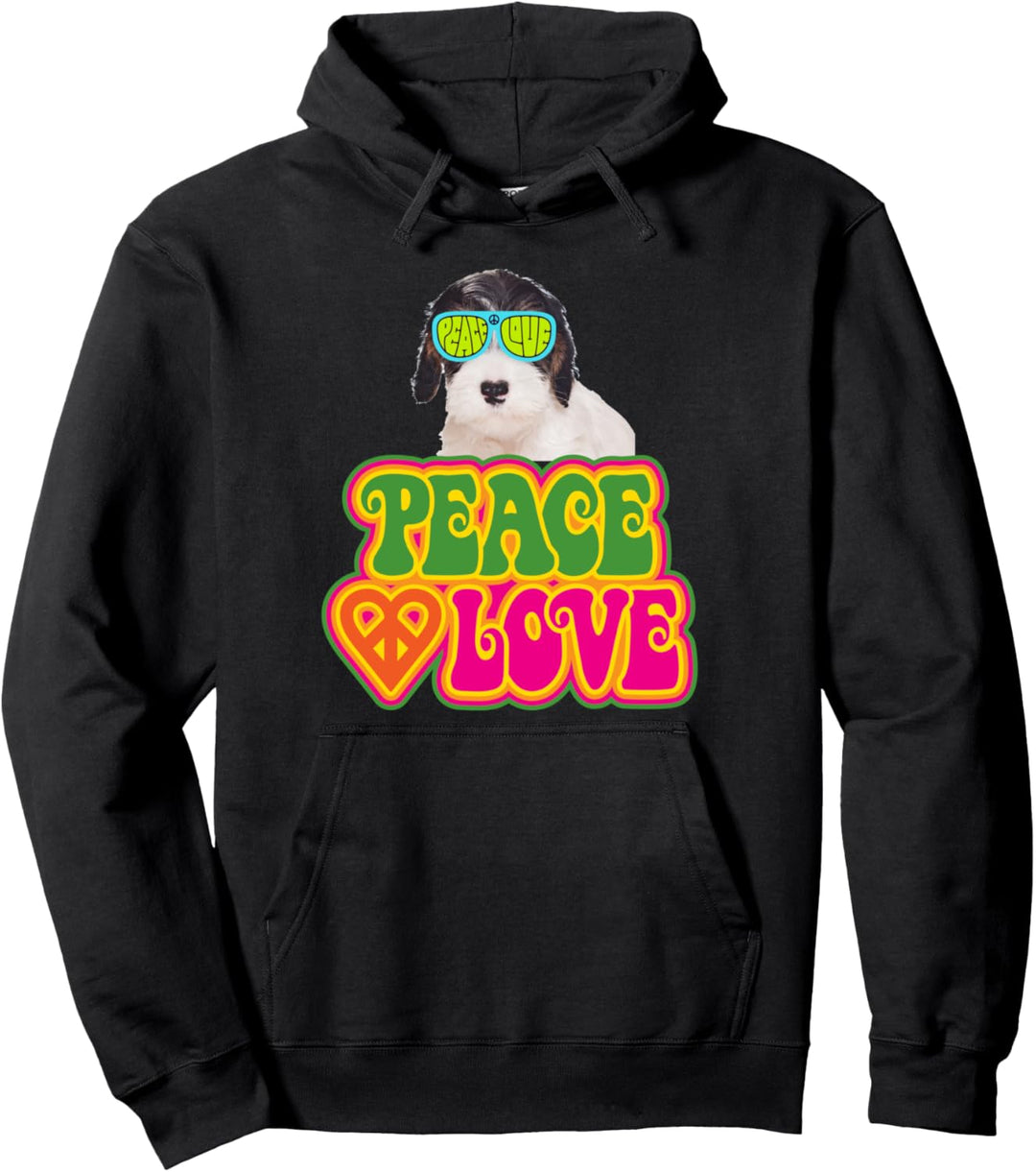 Peace Heart Love Dog Sealyham Terrier Pullover Hoodie