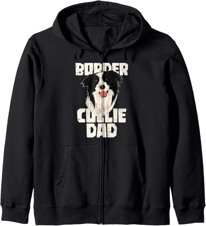 Border Collie Papa Hundehalter Vatertag Border Collie Kapuzenjacke